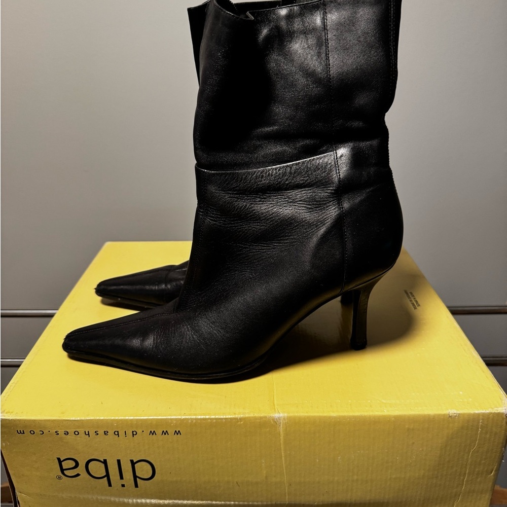 Diba - Black Leather Women's Boots